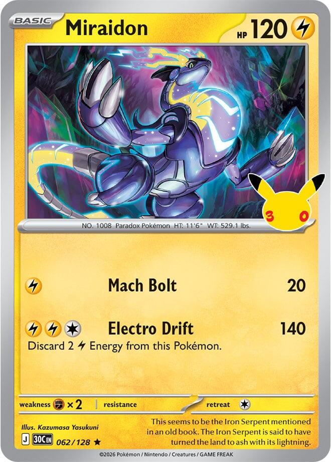 Miraidon (062/128) [ME: 30th Celebration]