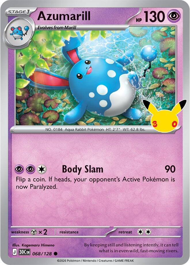 Azumarill (068/128) [ME: 30th Celebration]