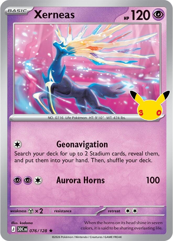 Xerneas (076/128) [ME: 30th Celebration]