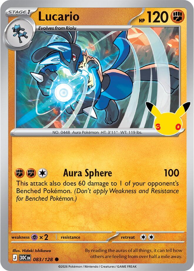 Lucario (083/128) [ME: 30th Celebration]