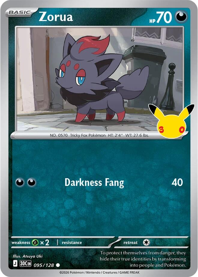 Zorua (095/128) [ME: 30th Celebration]