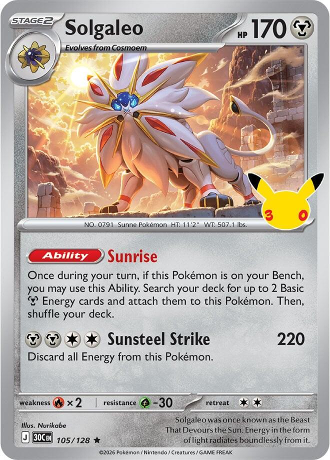Solgaleo (105/128) [ME: 30th Celebration]
