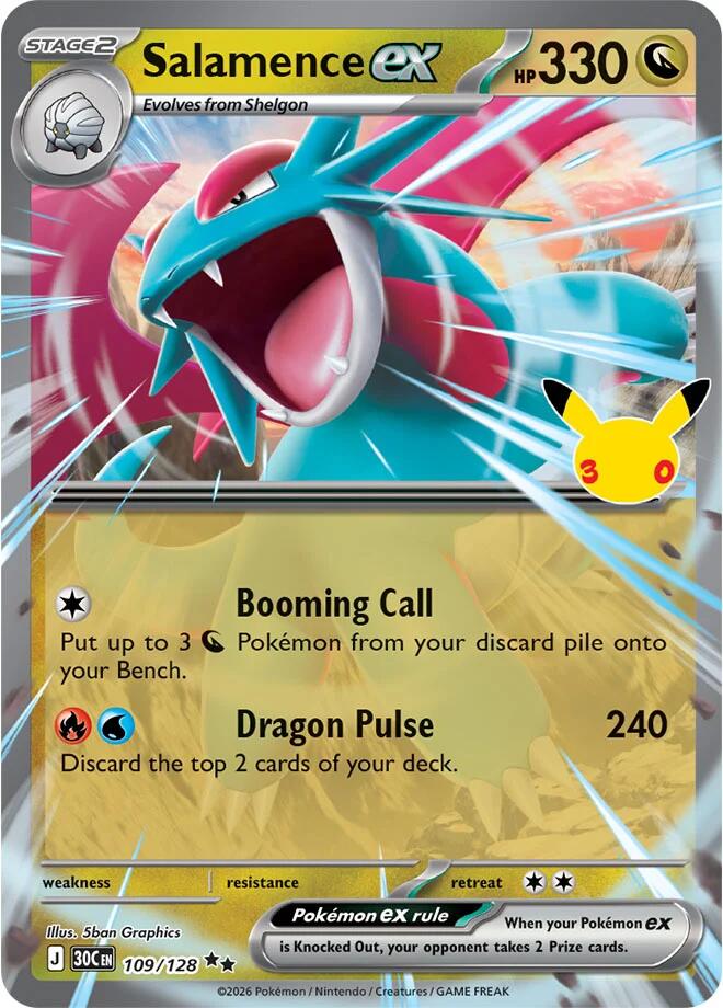 Salamence ex - 109/128 [ME: 30th Celebration]