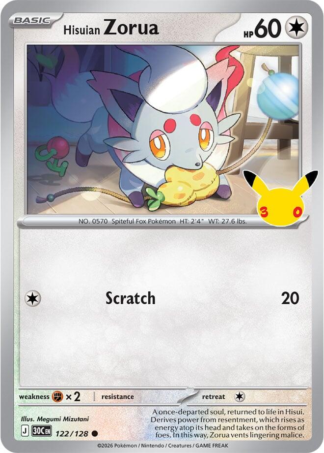 Hisuian Zorua - 122/128 [ME: 30th Celebration]