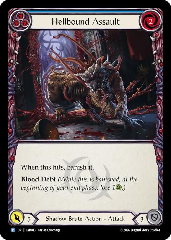 Hellbound Assault (Blue) (IAR013) [Usurp the Shadow Throne]