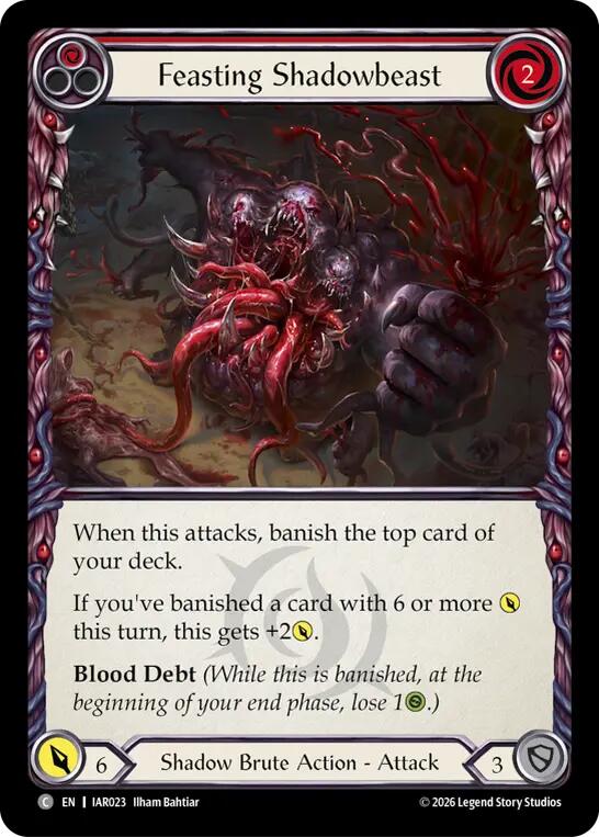 Feasting Shadowbeast (Red) (IAR023) [Usurp the Shadow Throne]
