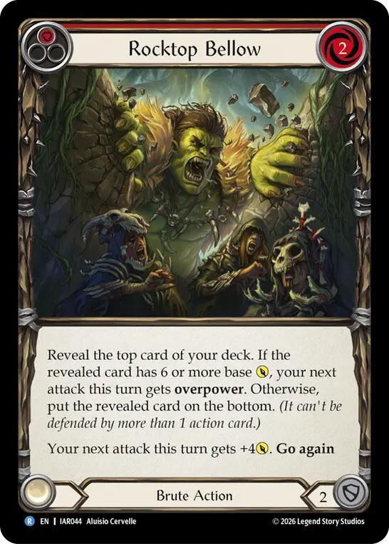 Rocktop Bellow (Red) (IAR044) [Usurp the Shadow Throne]