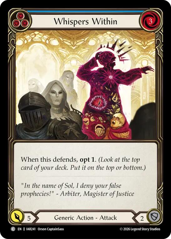 Whispers Within (Blue) (IAR241) [Usurp the Shadow Throne]