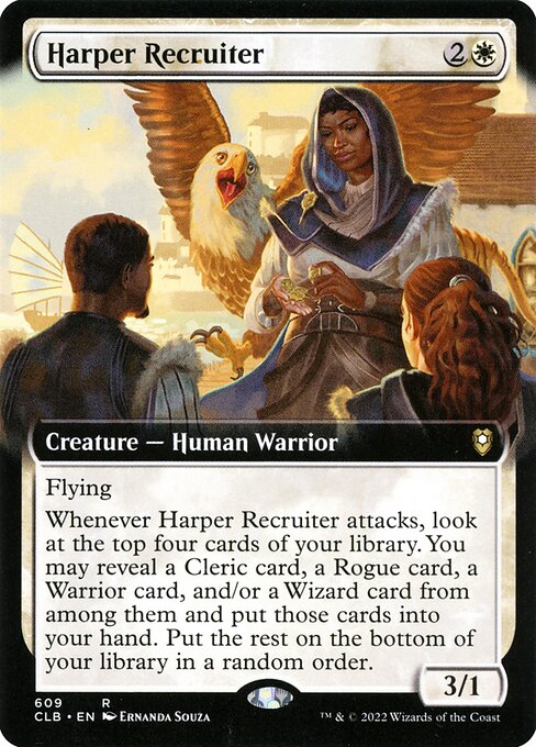 Harper Recruiter (609) [Commander Legends: Battle for Baldur's Gate] [Extended Art]