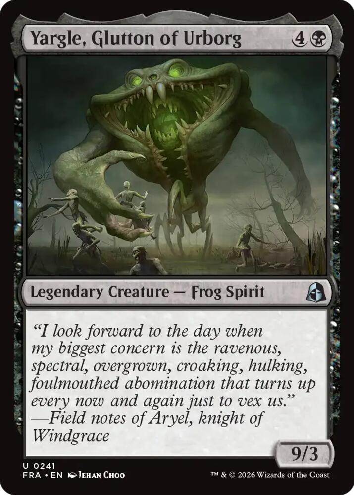 Yargle, Glutton of Urborg (241) [Reality Fracture]