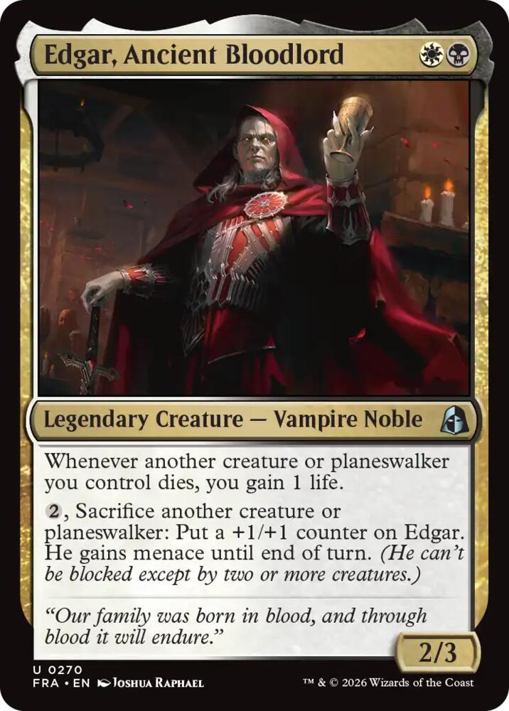 Edgar, Ancient Bloodlord (270) [Reality Fracture]