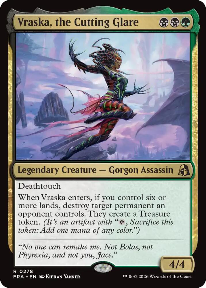 Vraska, the Cutting Glare (278) [Reality Fracture]
