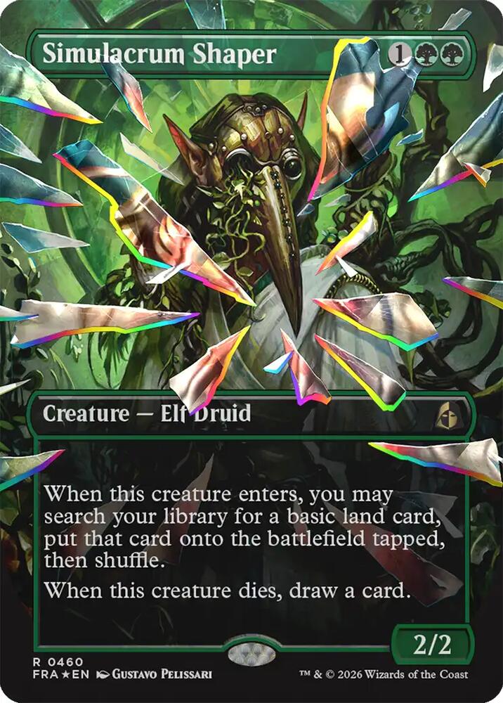 Simulacrum Shaper (Borderless) (Facet Foil) (460) [Reality Fracture]