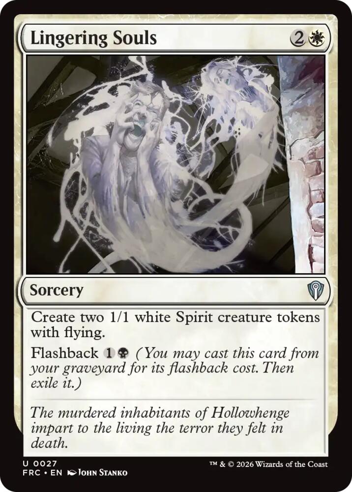 Lingering Souls (27) [Reality Fracture Commander]
