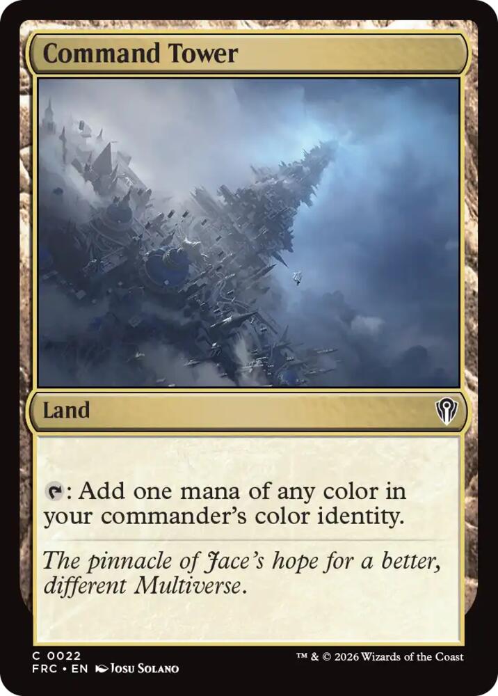 Command Tower (22) [Reality Fracture Commander]
