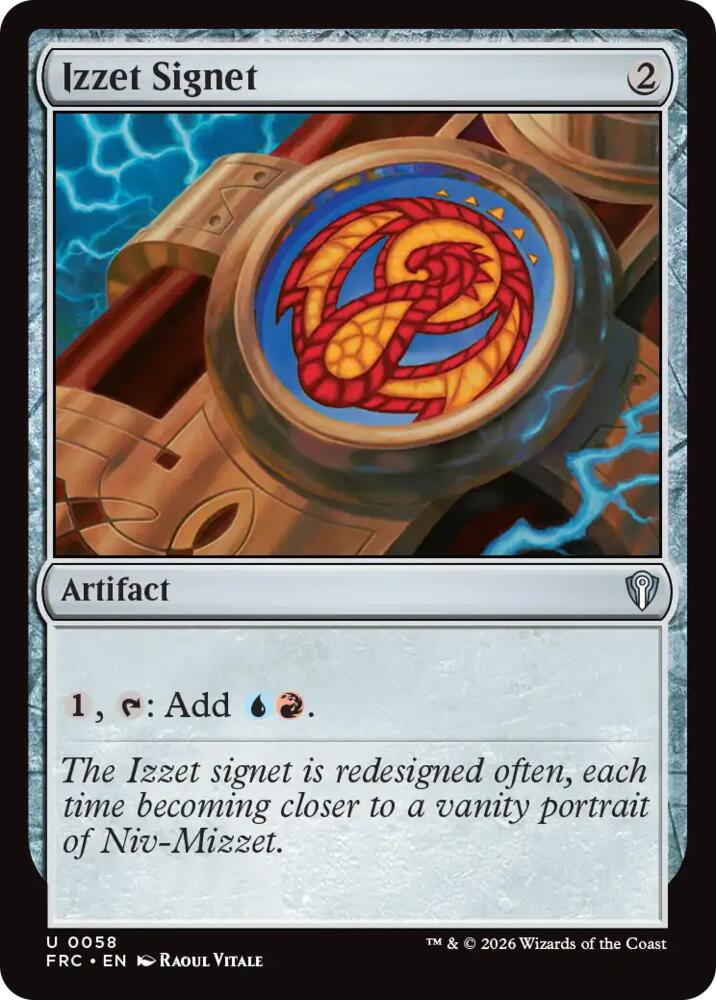 Izzet Signet (58) [Reality Fracture Commander]