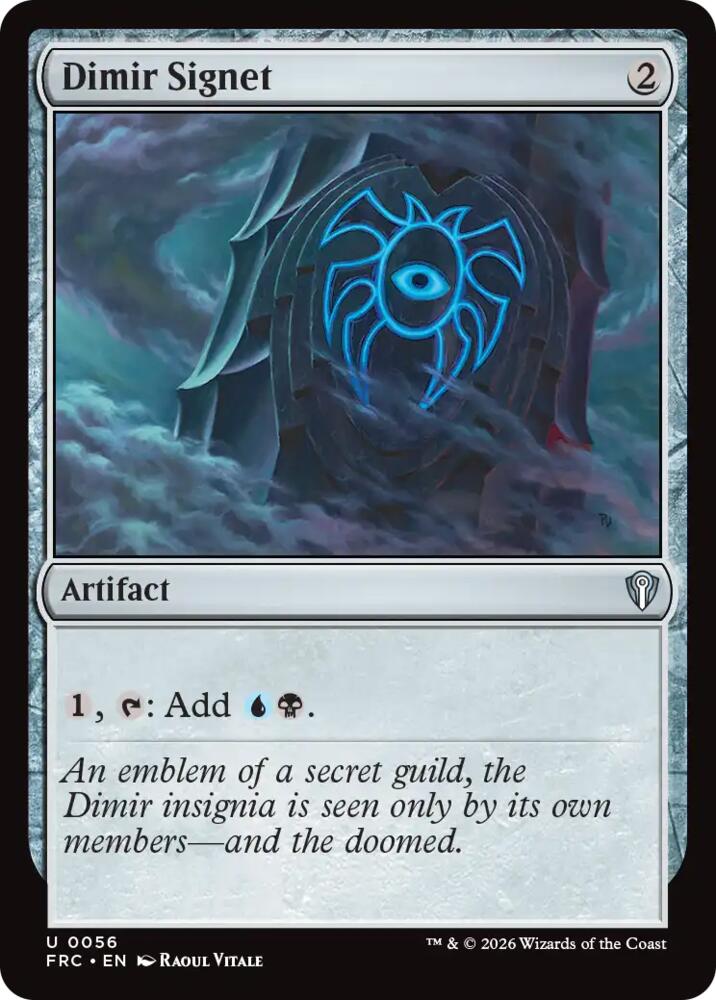 Dimir Signet (56) [Reality Fracture Commander]