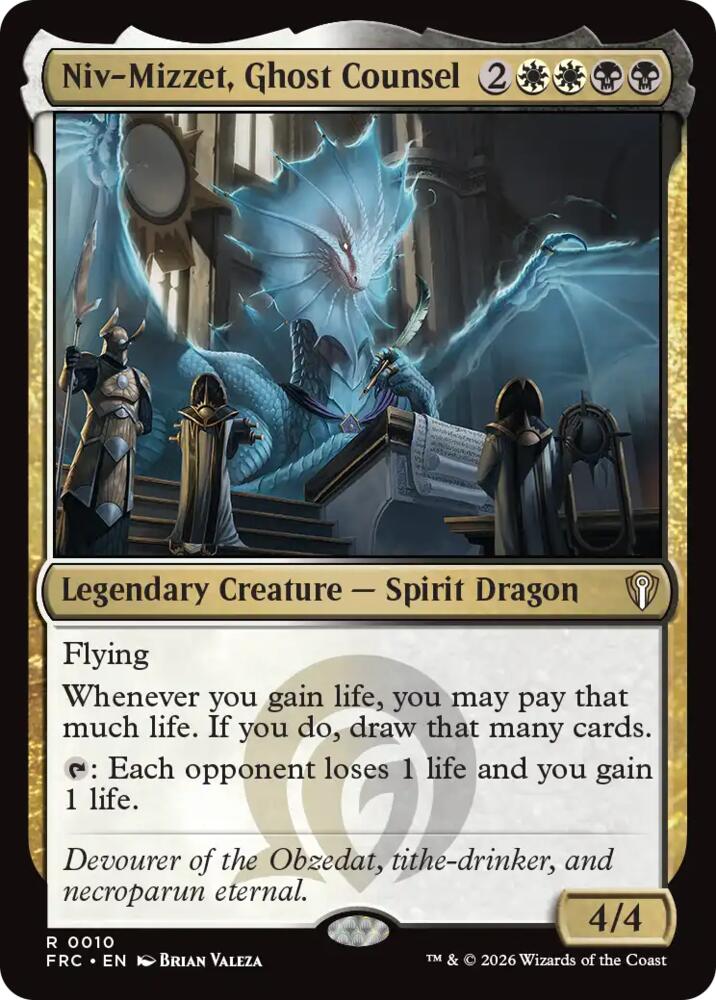 Niv-Mizzet, Ghost Counsel (10) [Reality Fracture Commander]