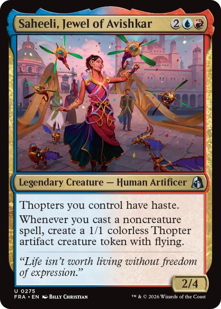Saheeli, Jewel of Avishkar (275) [Reality Fracture]