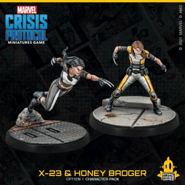Marvel Crisis Protocol: X-23 &amp; Honey Badger Character Pack image 1