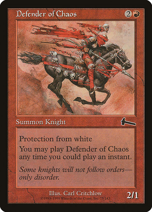 Defender of Chaos (75) [Urza's Legacy]