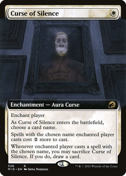 Curse of Silence (326) [Innistrad: Midnight Hunt] [Extended Art]