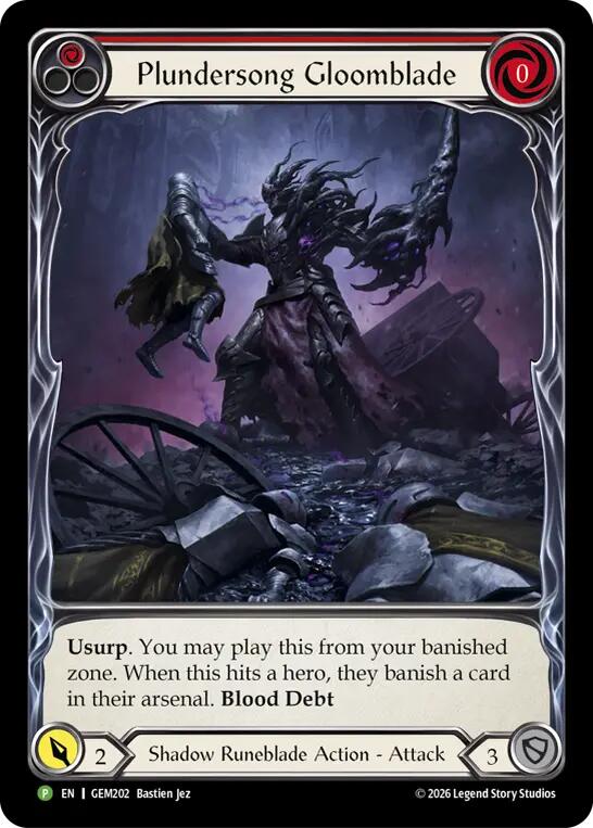 Plundersong Gloomblade (GEM202) [GEM Pack 6]