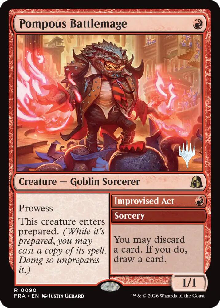 Pompous Battlemage (90) [Reality Fracture Promos]