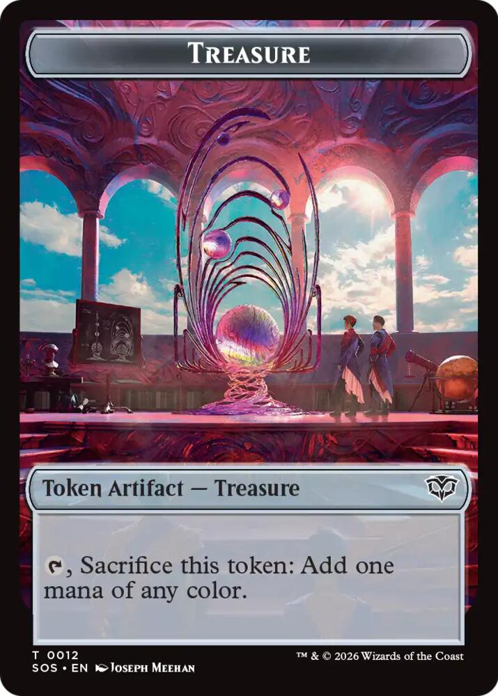 Treasure // Clue Token Double-Sided Token (12 // 14) [Secrets of Strixhaven]