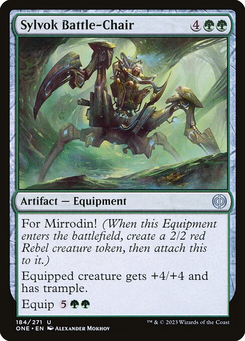 Sylvok Battle-Chair (184) [Phyrexia: All Will Be One]