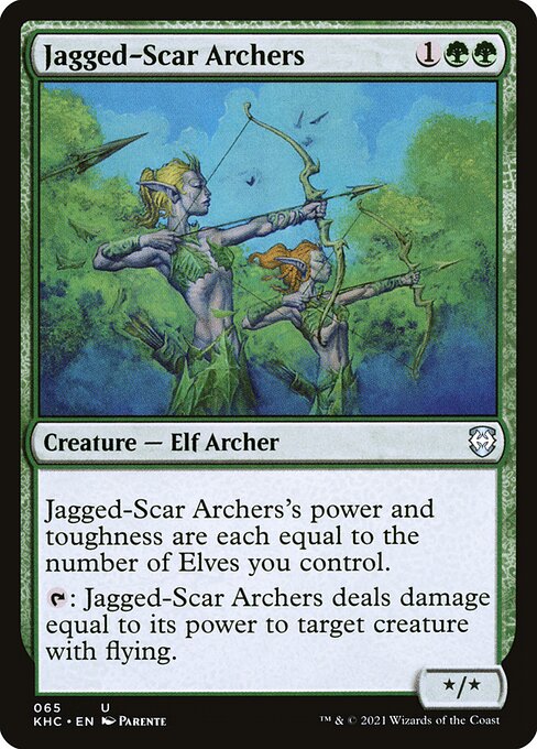 Jagged-Scar Archers (65) [Kaldheim Commander]