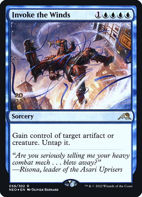 Invoke the Winds (58s) [Kamigawa: Neon Dynasty Promos]