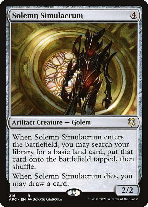 Solemn Simulacrum (216) [Forgotten Realms Commander]