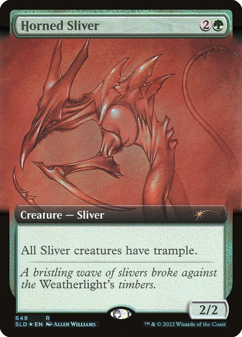Horned Sliver (649) [Secret Lair Drop] [Extended Art]