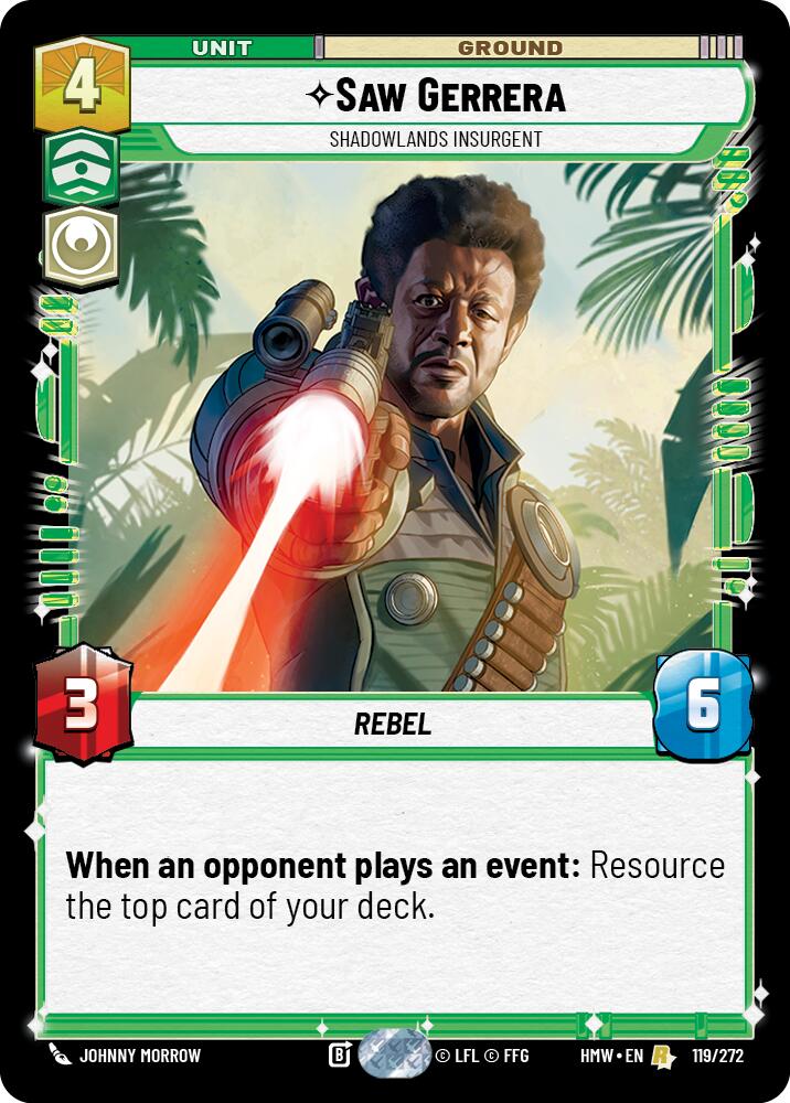 Saw Gerrera - Shadowlands Insurgent (119/272) [Homeworlds]