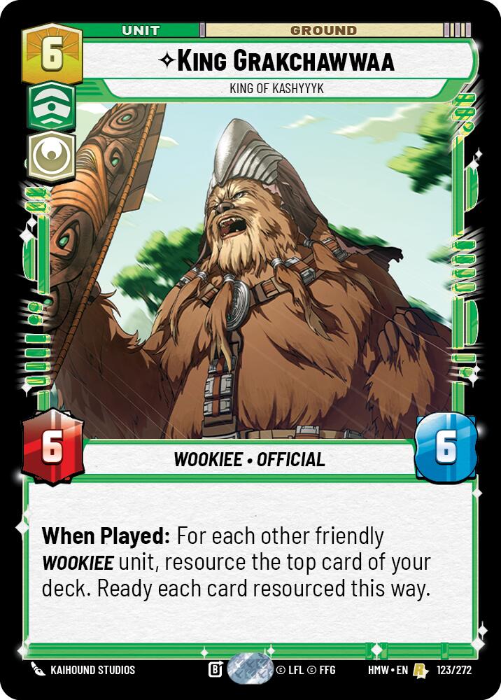King Grakchawwaa - King of Kashyyyk (123/272) [Homeworlds]