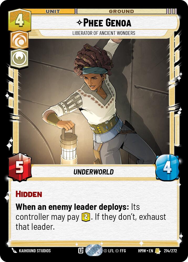 Phee Genoa - Liberator of Ancient Wonders (214/272) [Homeworlds]