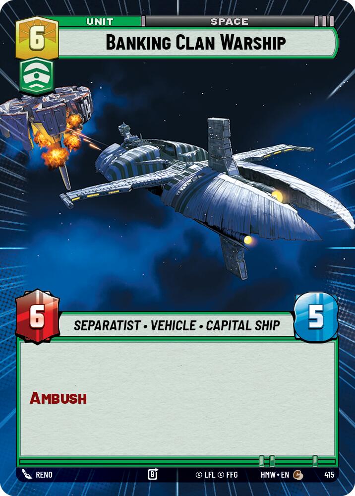 Banking Clan Warship (Hyperspace) (415) [Homeworlds]