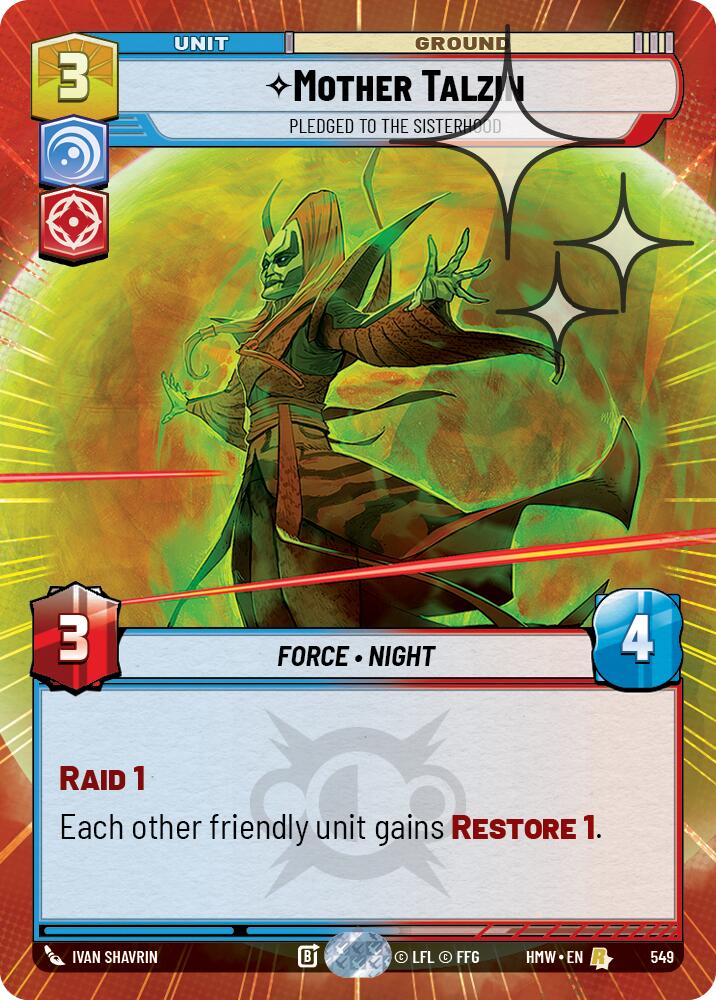 Mother Talzin - Pledged to the Sisterhood (Hyperspace Foil) (549) [Homeworlds]
