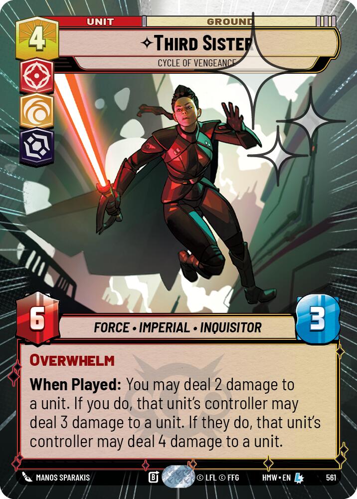 Third Sister - Cycle of Vengeance (Hyperspace Foil) (561) [Homeworlds]