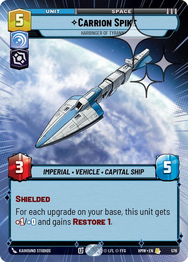 Carrion Spike - Harbinger of Tyranny (Hyperspace Foil) (576) [Homeworlds]