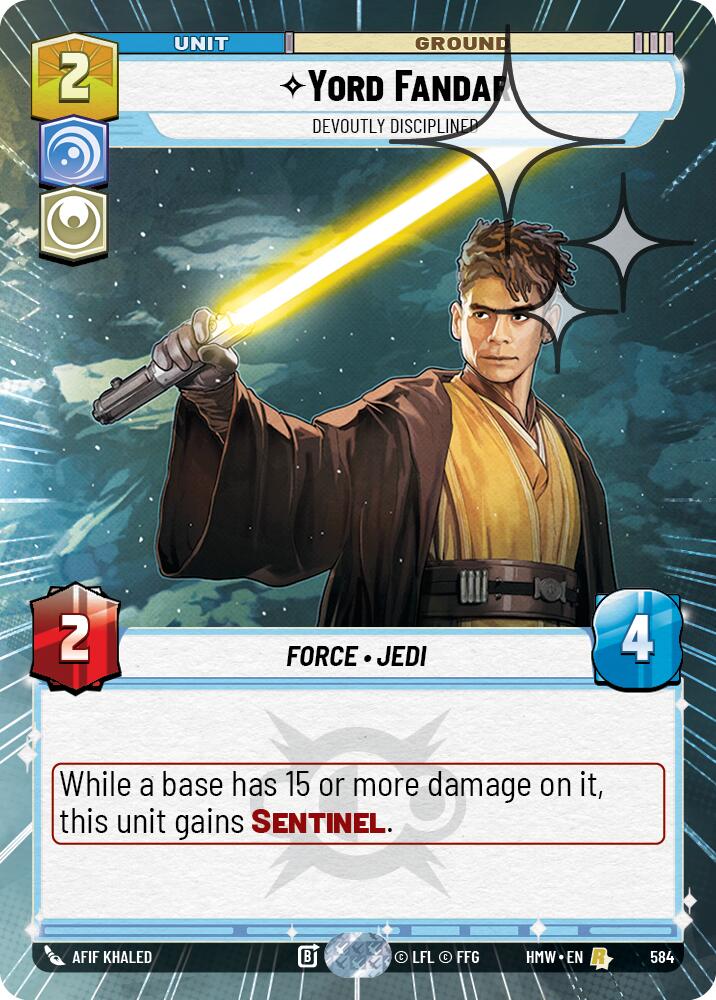 Yord Fandar - Devoutly Disciplined (Hyperspace Foil) (584) [Homeworlds]