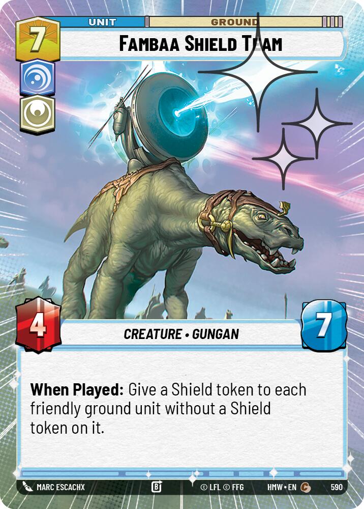 Fambaa Shield Team (Hyperspace Foil) (590) [Homeworlds]