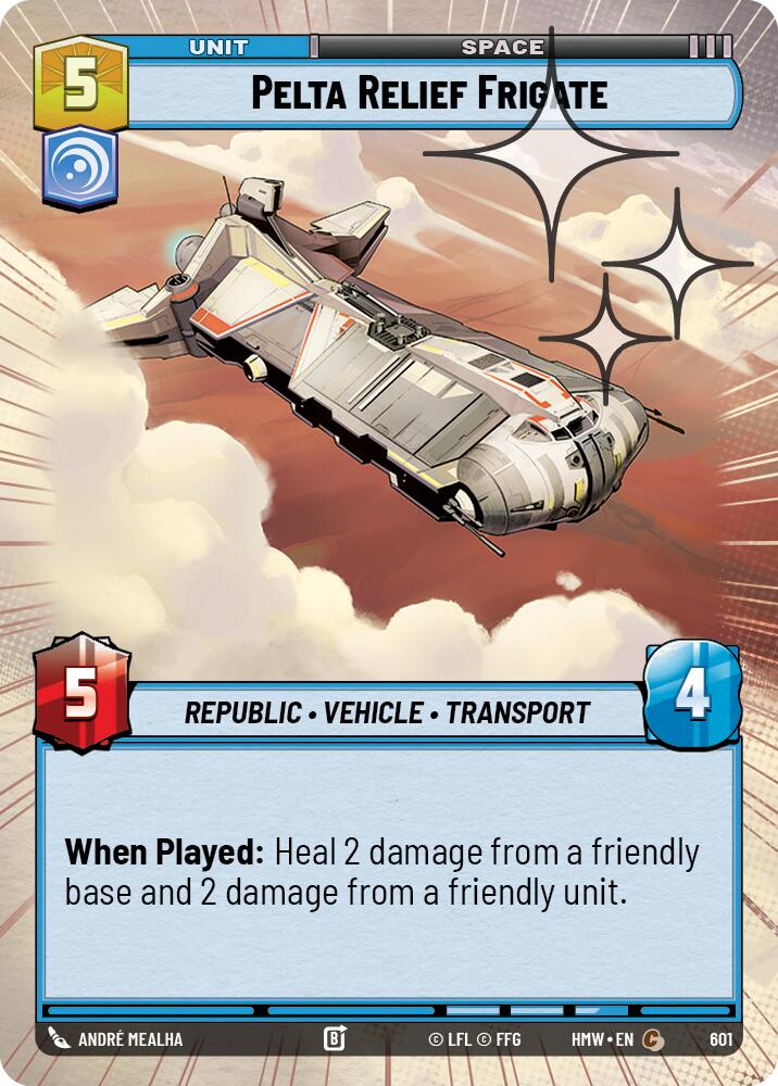 Pelta Relief Frigate (Hyperspace Foil) (601) [Homeworlds]