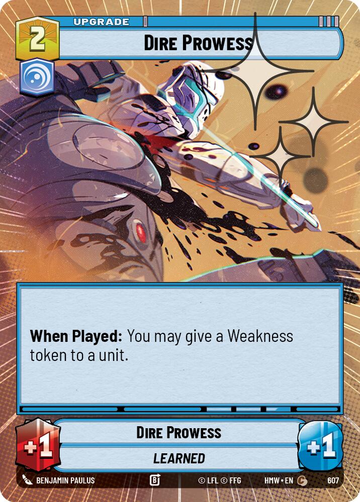 Dire Prowess (Hyperspace Foil) (607) [Homeworlds]