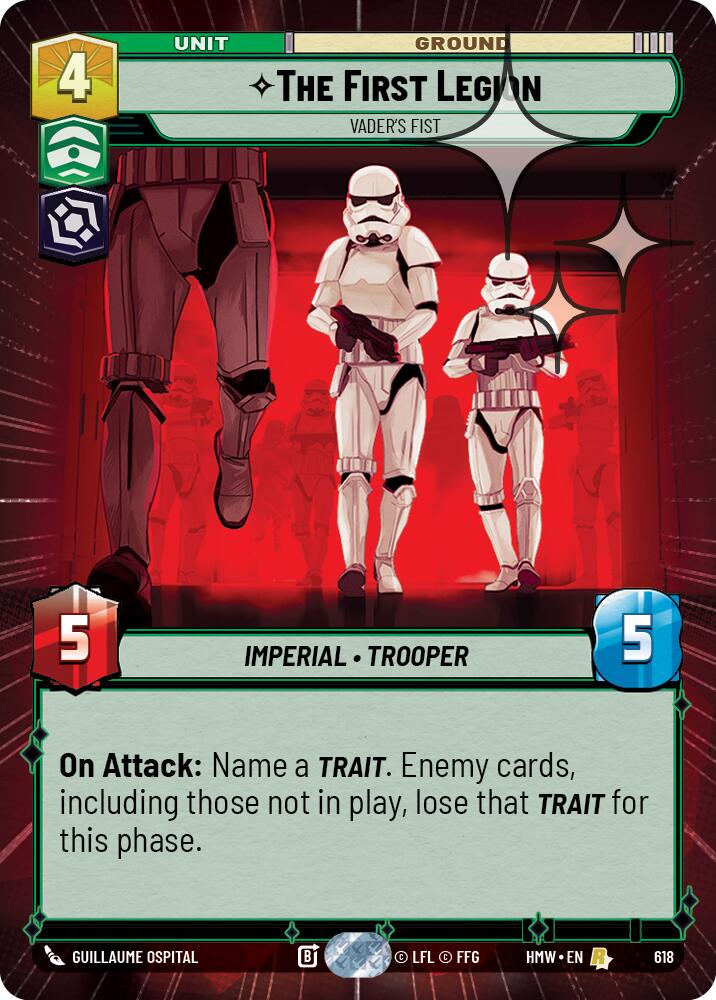 The First Legion - Vader's Fist (Hyperspace Foil) (618) [Homeworlds]