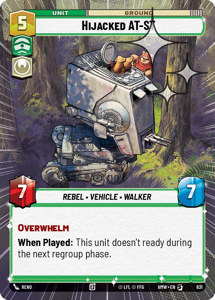 Hijacked AT-ST (Hyperspace Foil) (631) [Homeworlds]