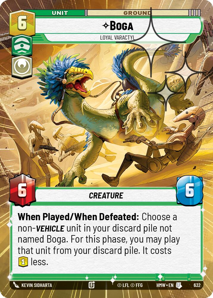 Boga - Loyal Varactyl (Hyperspace Foil) (632) [Homeworlds]