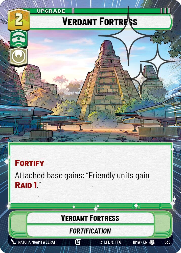Verdant Fortress (Hyperspace Foil) (636) [Homeworlds]