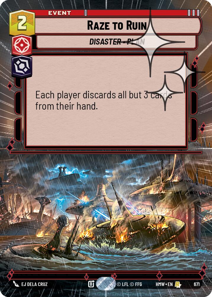 Raze to Ruin (Hyperspace Foil) (671) [Homeworlds]